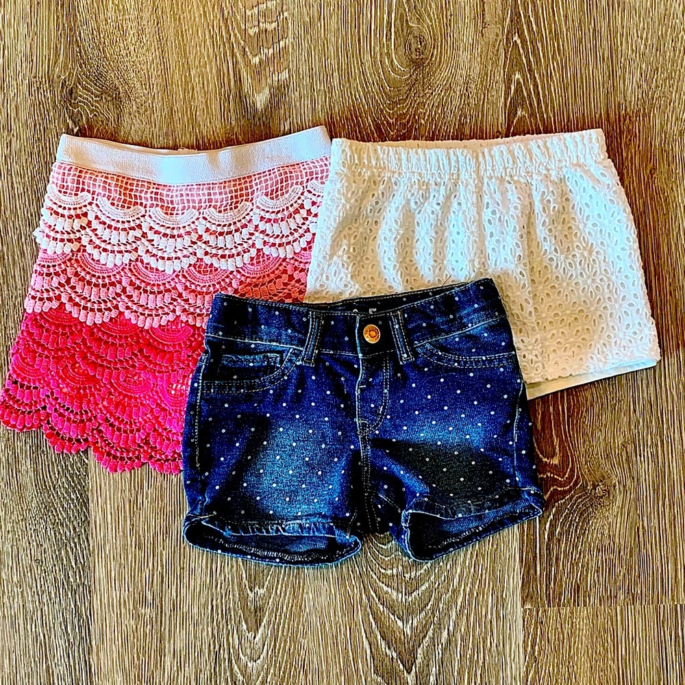 New Girls Lot 3 Shorts 5T